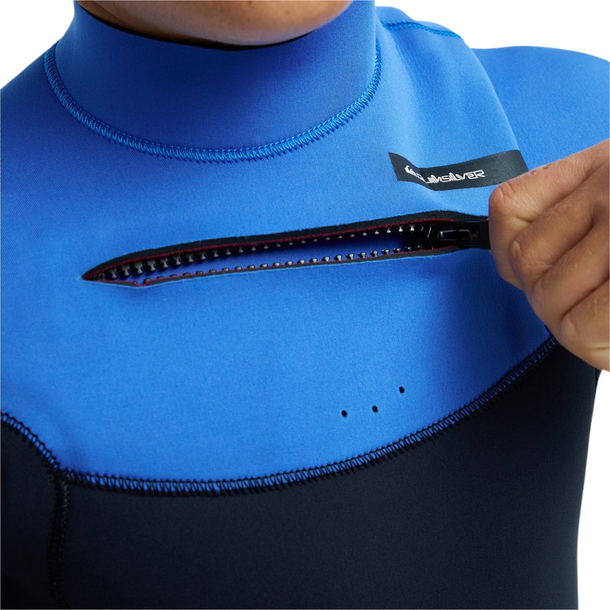 2026 Quiksilver Junior Everyday Sessions 4/3mm Chest Zip Wetsuit 25CW213503 - Palace Blue